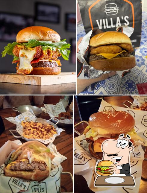 Delicie-se com um hambúrguer no Villa's Hamburgueria Artesanal