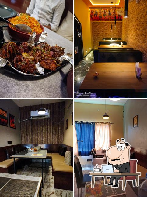The interior of Bawarchi Restaurant