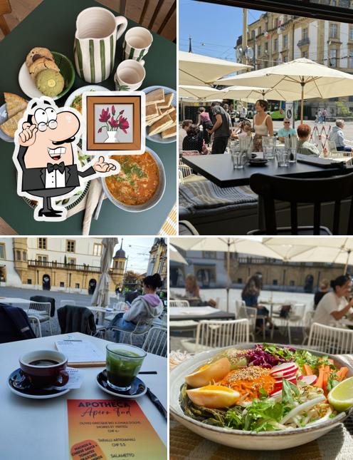 Installez-vous à l'une des tables de APOTHECA CAFE - BRUNCH - BAR