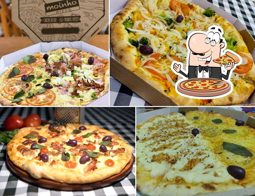 No Restaurante e Pizzaria Moinho, você pode provar pizza