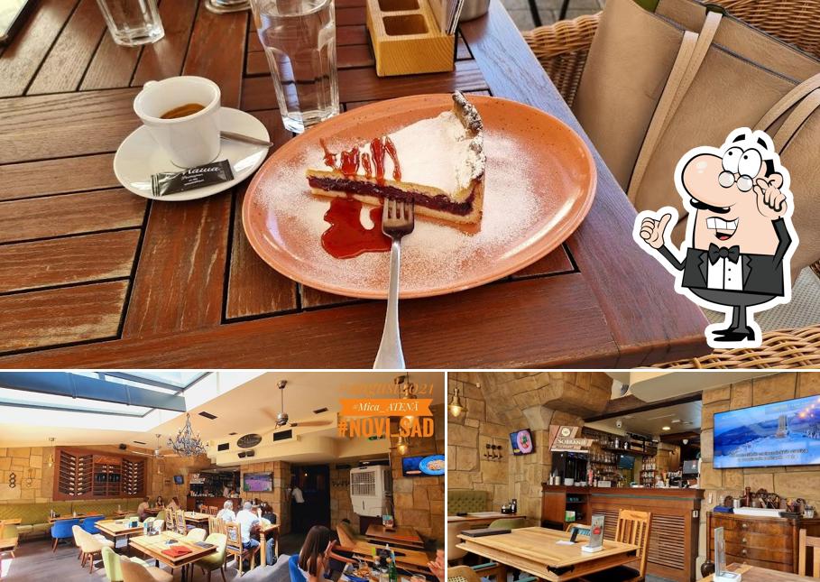 L'intérieur de Kafe Restoran Maša