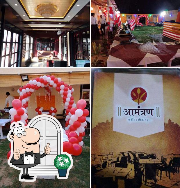 The exterior of Aamantran Restaurant