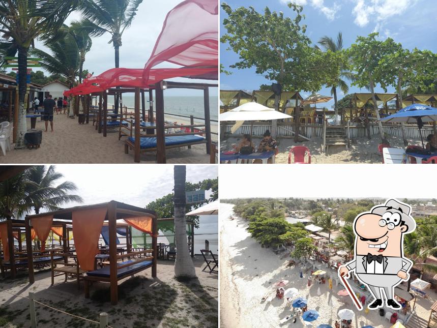 Você pode espairecer no exterior Cabana Dos Corais