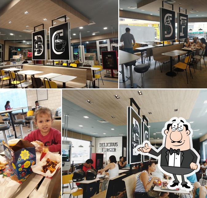 O interior do McDonald's