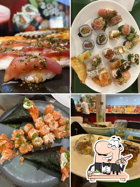 No Hitoshi Restaurante, você pode tentar sushi