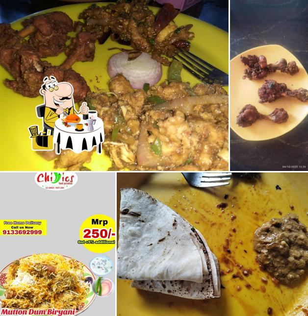 Food at Chillies Restaurant