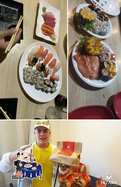 Sashimi em Hizara Sushi