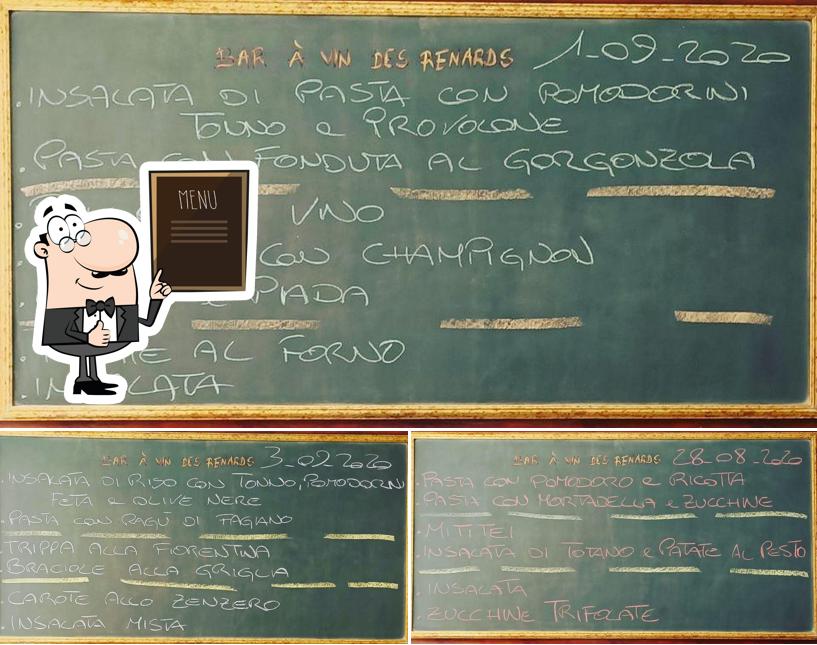 Leggi le specialità del giorno sulla lavagna