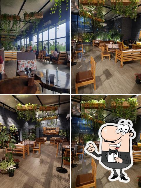 The interior of Botanical cafe