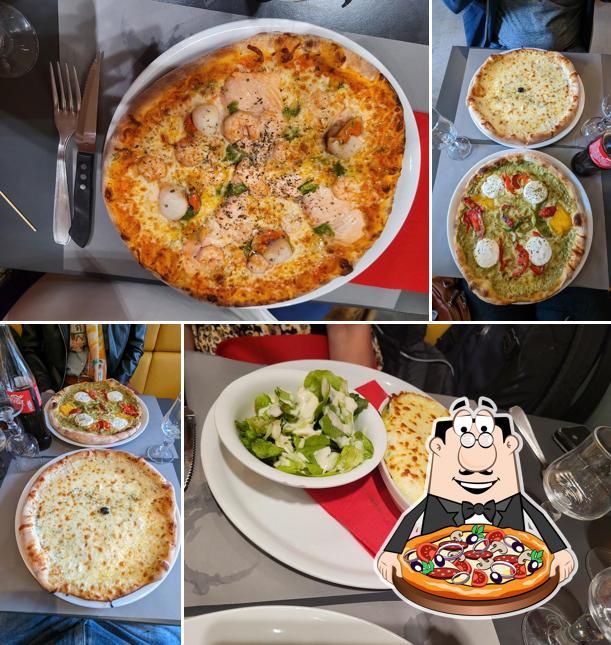 Prenez différents types de pizzas