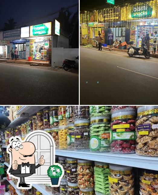 Among different things one can find exterior and food at Bismi snacks
