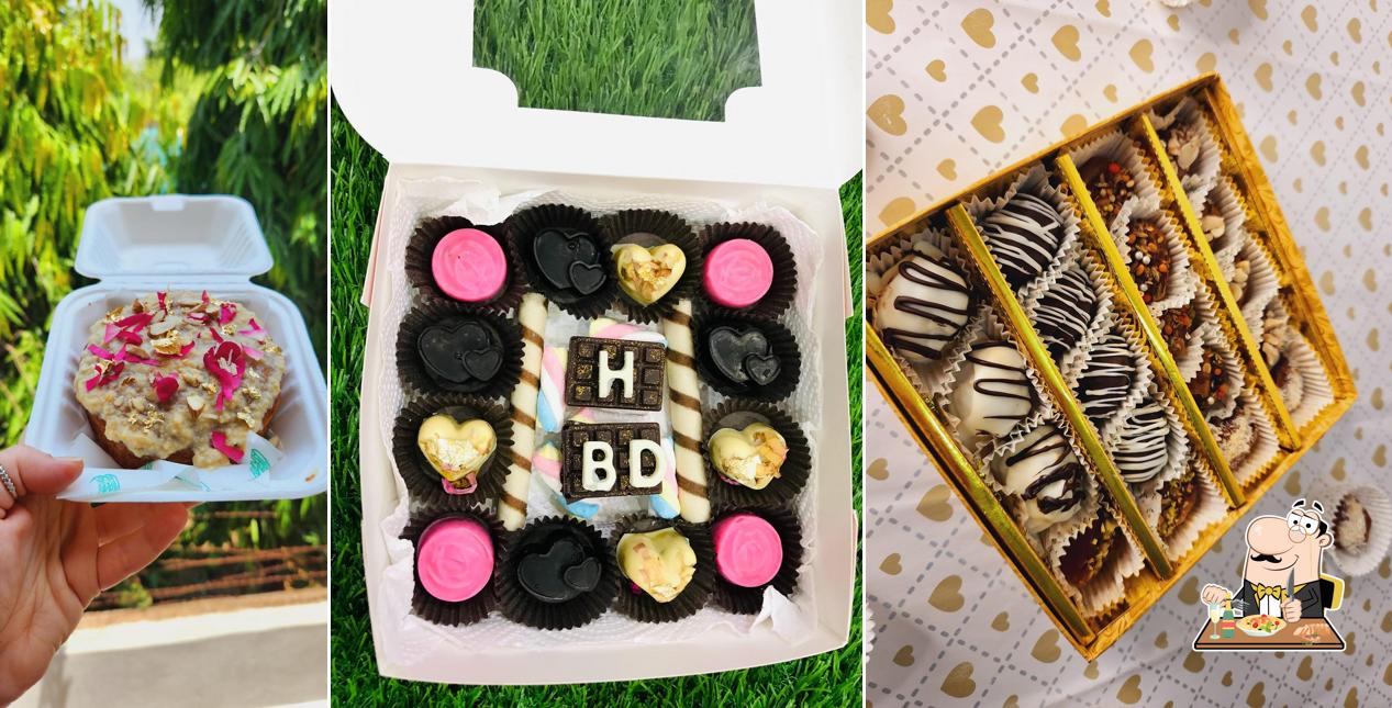 Food at Palak’s chocolates & Creations