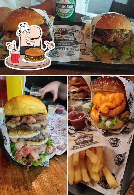 Consiga um hambúrguer no Bruttus Burger