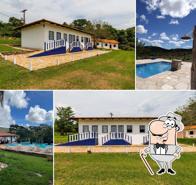 Você pode espairecer no na área externa do Hotel Fazenda Serra da Irara