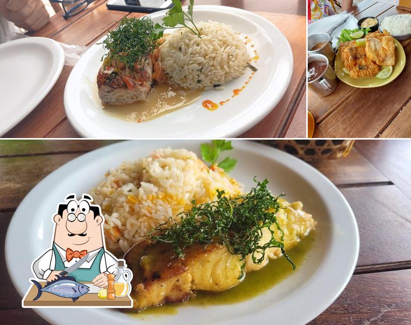 Salmão grelhado em Nutrapiche Bar e Restaurante