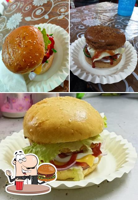 Order a burger at Pizza day