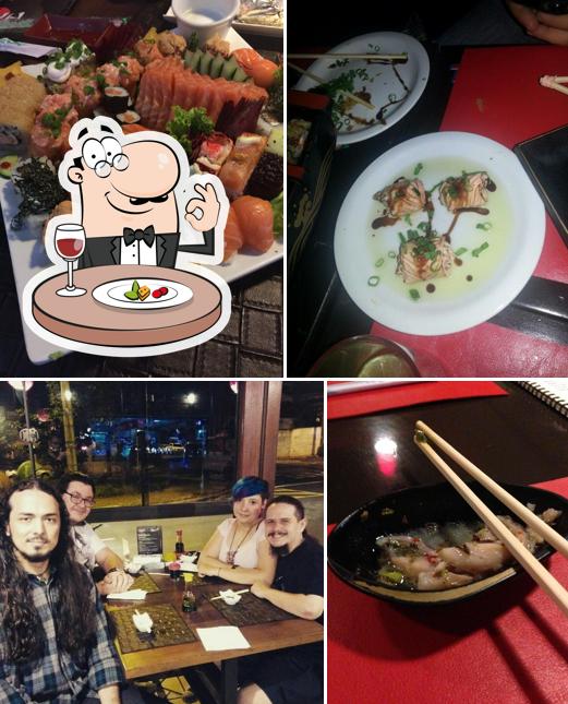 Platos en Hachi Japanese Food Rio Preto