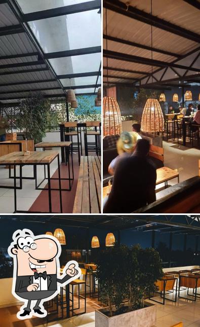 Take a seat at one of the tables at Timberyard Cafe