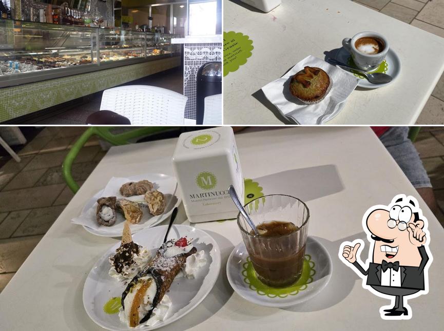 Questa è la foto che presenta la interni e cibo di Martinucci Laboratorio Otranto