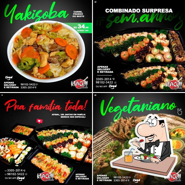 Platos en Hachi Japanese Food Rio Preto