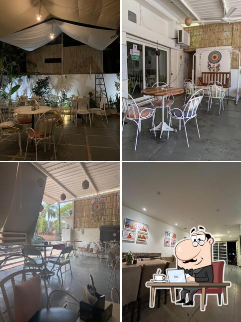 The interior of Coffeeville Udaipur