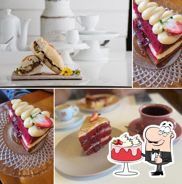 Bolo veludo vermelho em Doce Marie Café E Pâtisserie