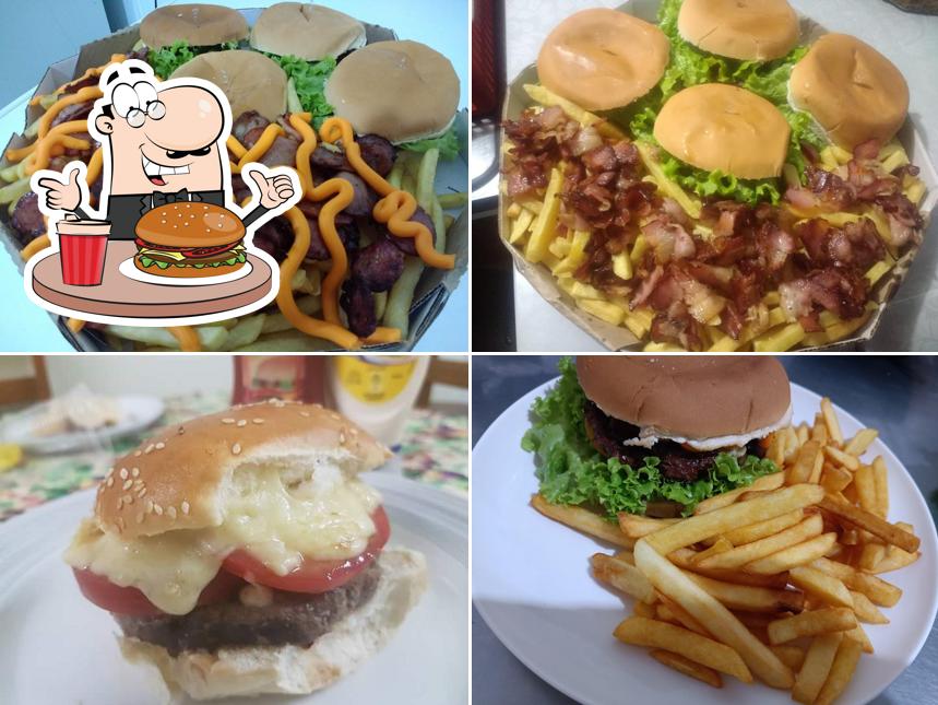 Experimente um hambúrguer no Lanchonete e Pizzaria Rei dos Lanches