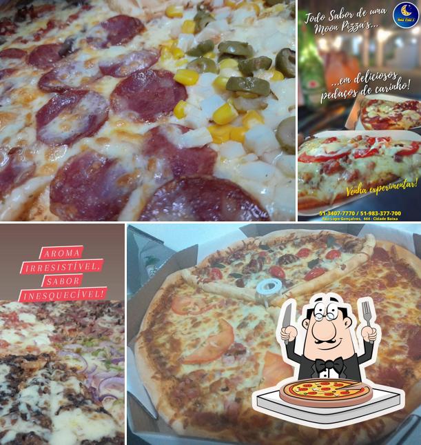 No Moon Pizzas, você pode conseguir pizza