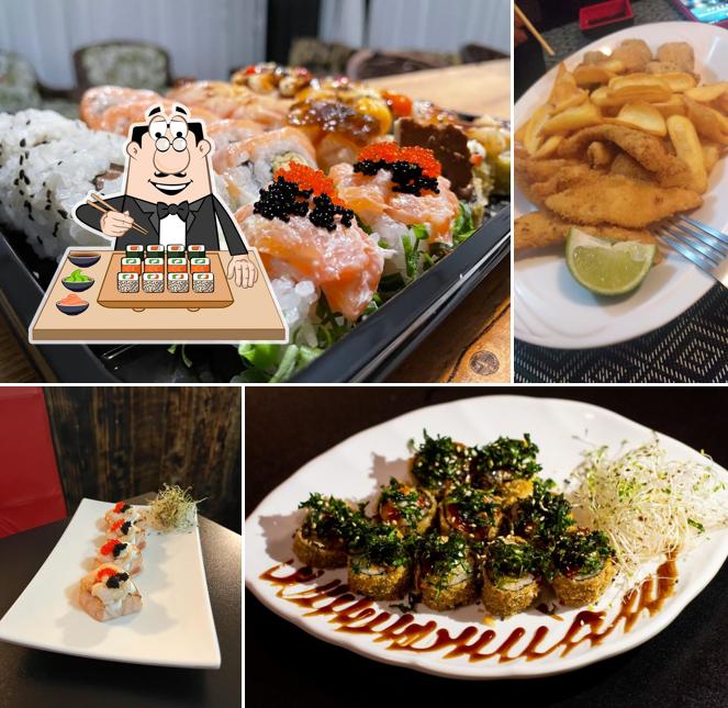 Sushi é um famoso cozinha originário do Japão