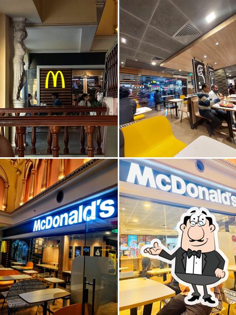 Take a seat at one of the tables at McDonald's
