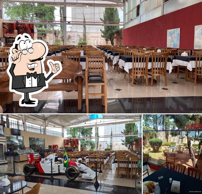 Veja imagens do interior do Restaurante e Churrascaria Bambina