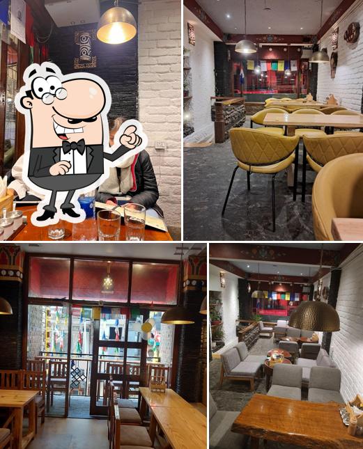 The interior of Kalsang Cafe and Restaurant