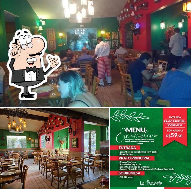 Veja imagens do interior do La Tratoria Recife
