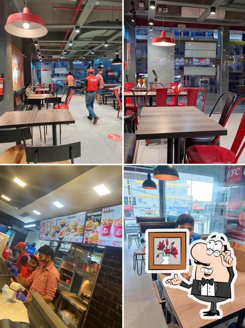 The interior of KFC