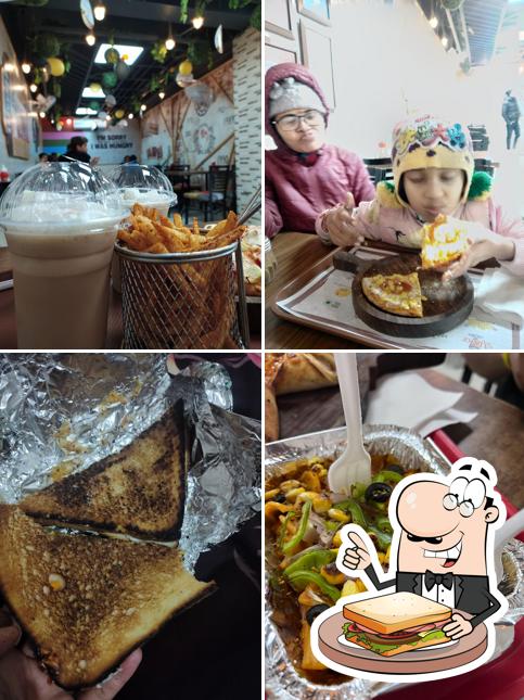 Grilled cheese sandwich at Hungry Point - Kangra