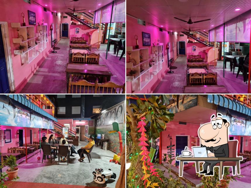 The interior of pinkhashtagcafe