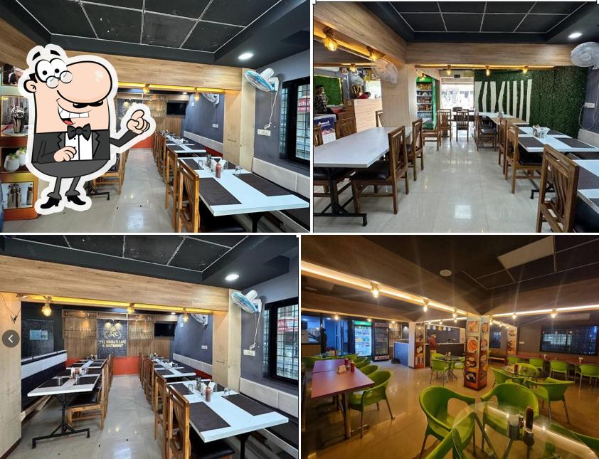 The interior of The Royal's Cafe & Restaurant Best Restaurant In Rajpipla Best Family Restaurant Fast Food Restaurant Best Cafe