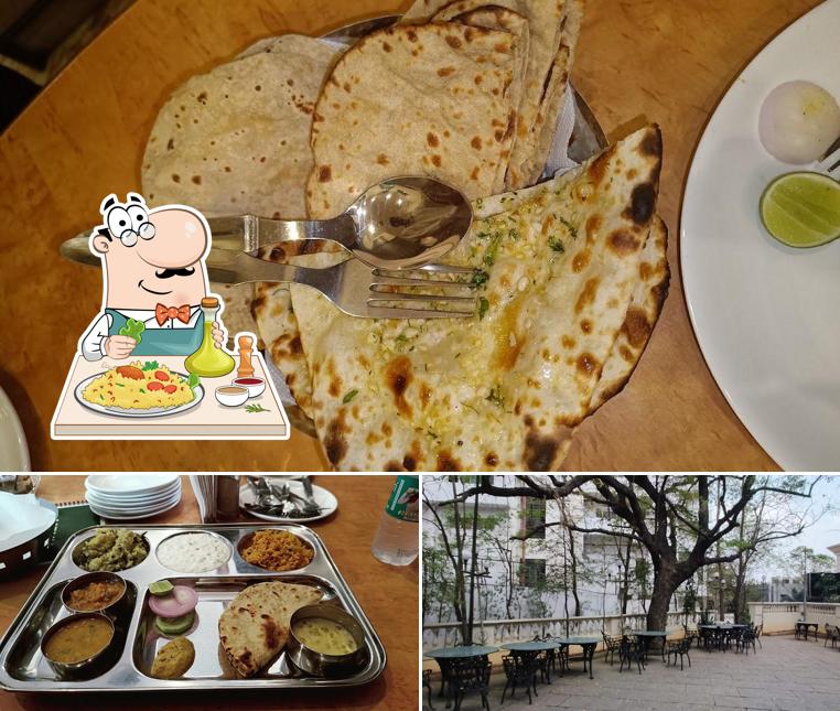 Among different things one can find food and interior at Kshetra Vegetarian Restaurant