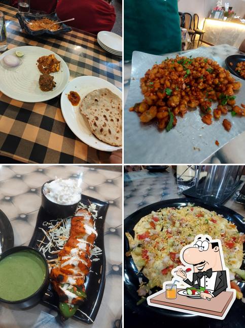 Meals at M P Dhaba - Veg Dhaba in Raipur Rooms Available 24*7 Birthday Party Hotel In Tatibandh