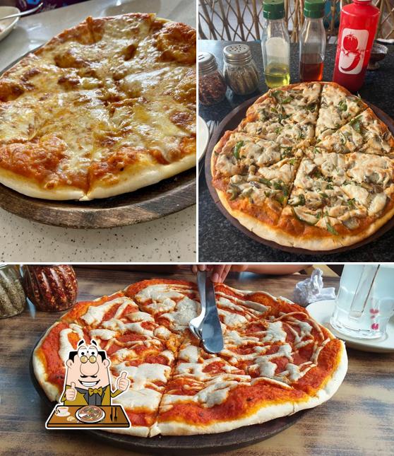 Pick various kinds of pizza