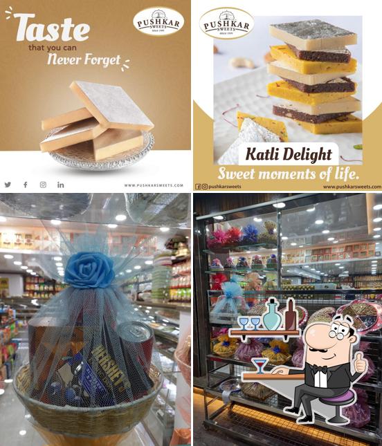 The interior of Pushkar sweets