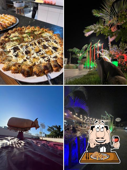 Peça diferentes variedades de pizza