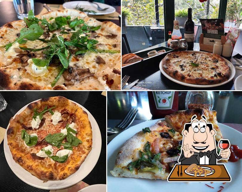 Try out pizza at Toscano