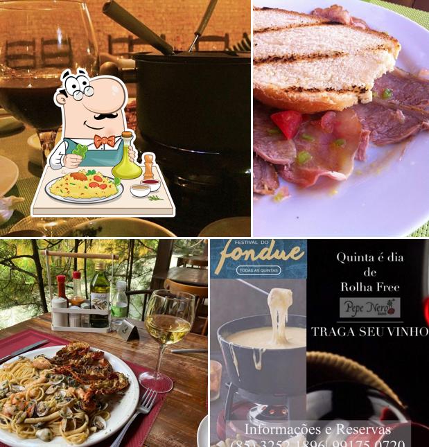 Comida em Pepe nero Bistrô