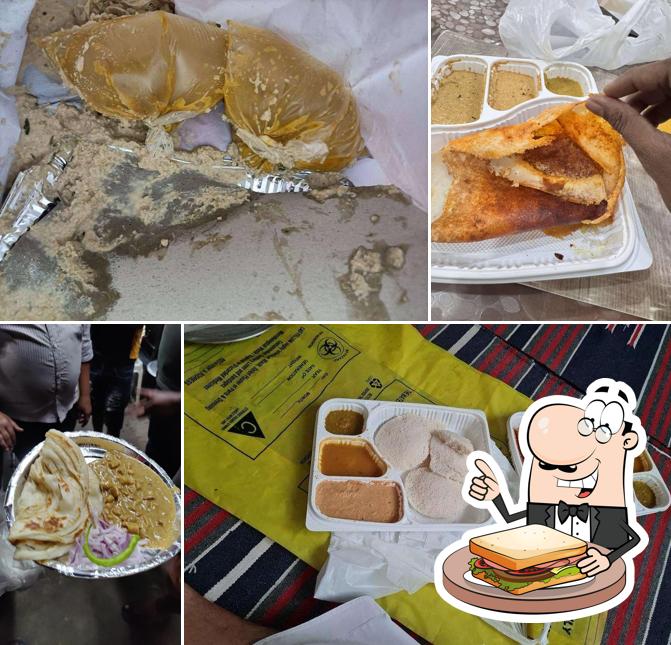 Grilled cheese sandwich at Tirumala tiffin center