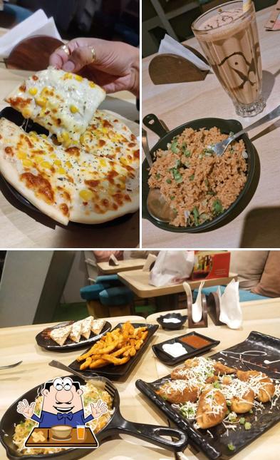 The image of Hermano's cafe’s food and interior