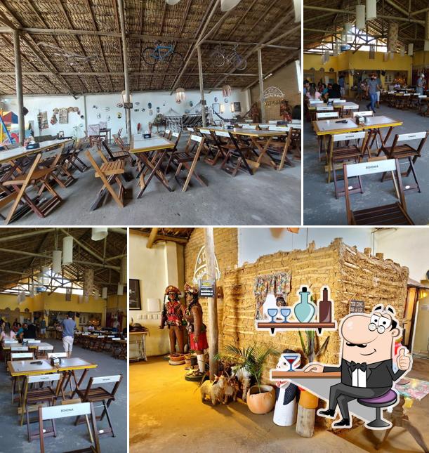 O interior do Restaurante Mandacaru