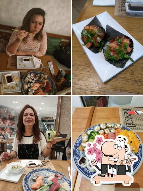 Escolha diversas opções de sushi
