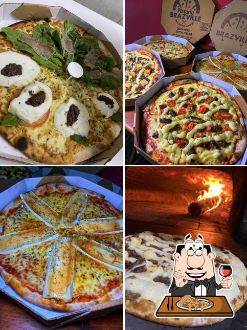 Experimente pizza no Pizzaria Brazville