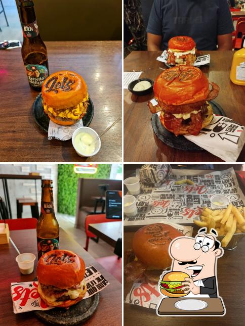 LETS BURGUER serve uma escolha de opções para os amantes dos hambúrgueres